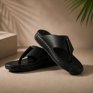 Doctor Classic Toe-Loop Black Sandal